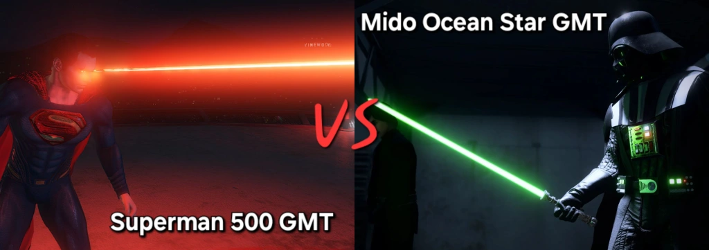 Duel : Yema Superman GMT / Mido Ocean Star GMT